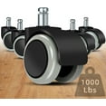 Office Chair Caster Wheels Replacement(Set of 5) for Hardwood Floors