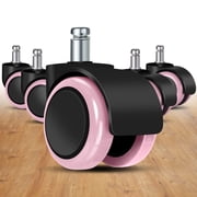 Office Chair Caster Wheels ReplacementSet of 5 for Hardwood Floors and Carpet- Heavy Duty Caster Support up to 1000bls