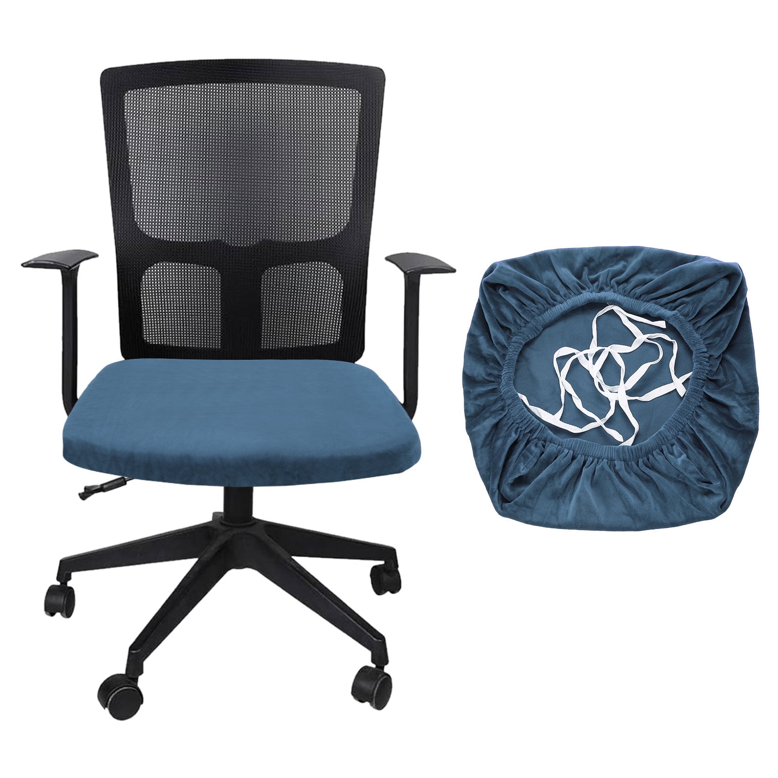 Office Chair Cover, Soft Computer Chair Seat Slipcover, L(45-48cm ...