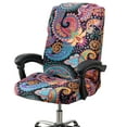 thumbnail image 1 of Office Chair Cover Stretchable Printed Computer Chair Cover with Back Spandex Armrest Office Desk Chair Protector with Zipper Washable Durable, 1 of 7