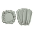 thumbnail image 1 of Office Chair Cover Stretchable Removable Water Universal Rotating Chair Protector Washable Oil Slipcover Computer Desk Chair Cover , Gray Seat+Backrest, 1 of 6