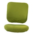 thumbnail image 1 of Office Chair Covers 2 Piece Stretch Polyester Slipcovers Soft Universal Task Office Chair Cover Removable Washable Rotating Armchair Computer Chair Protective Cover Yellow Green, 1 of 8