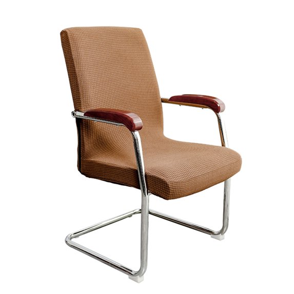 Office Chair Covers,High Stretch Waterproof Solid Color Removable Washable Universal Chair Protector Spandex Jacquard Chair Slipcovers for Office Desk Chair-small-Khaki