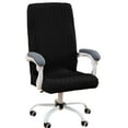 thumbnail image 1 of Office Chair Covers, Stretch Computer Universal Boss Modern Simplism Style High Back Chair Slipcover (Black) ﻿, 1 of 7