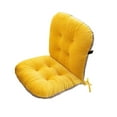 thumbnail image 1 of Office Chair Cushion with Backrest Support,Non- Desk Chair Cushion with Ties for Dormitory and Home Use,Thickened Seat Cushion,for Computer, Dining, Kitchen,Rocking Chairs,Floor Sitting Pad, 1 of 3