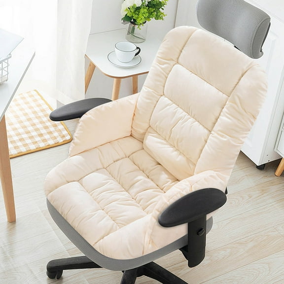 Office Chair Cushion with Lumbar Support, Ergonomic Seat Cushion for Long Sitting, Memory Foam Comfort Cushion for Desk Chair, Car, Home, Non-Slip Bottom, Washable Cover