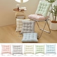 thumbnail image 1 of Office Chair Cushion Solid Color 40x40 cm Polyester Fiber Seat Pad for Sofa, Dining Chairs, Desk, Living Room, Camp Folding Chair Soft Versatile, Washable, Comfort Mat, 1 of 6