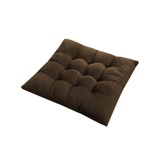 Office Chair Cushions, 16X16 In, Solid Brown, Ergonomic Padding, Workstations, Home Offices, Dark Coffee, 1 Pc