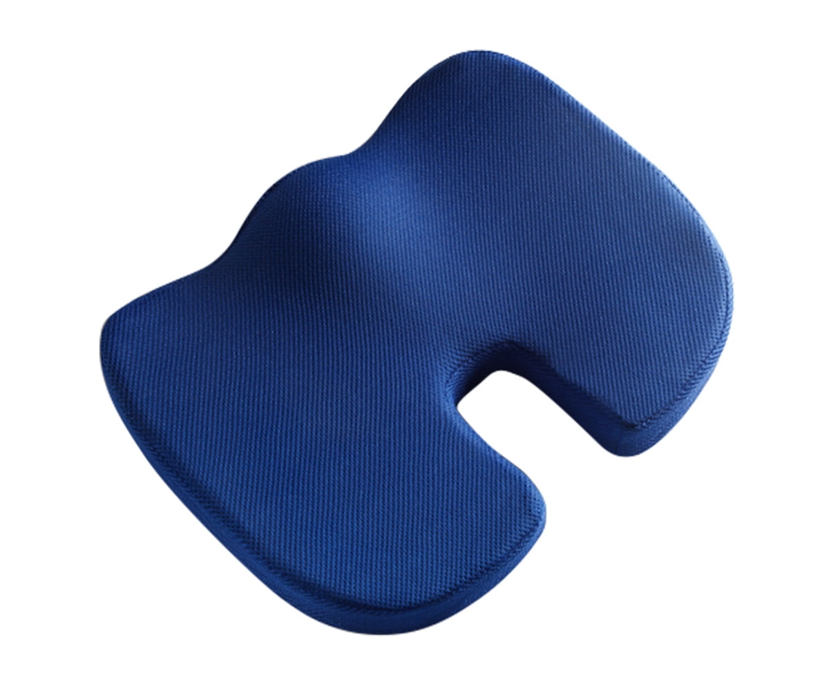 CushyOasis Seat Cushion, Chair Cushions, Office Chair Cushions, Anti-Slip  Bottom & Removable Cover Tailbone Pain Relief Cushion, Memory Foam Seat