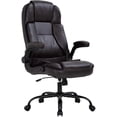 thumbnail image 1 of BestOffice Chair Desk Chair Computer Chair with Lumbar Support Flip up Armrest PU Leather Ergonomic Chair Rolling Swivel Executive Task Chair for Adults(Brown), 1 of 7