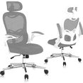 thumbnail image 1 of Office Chair, Ergonomic Breathable Mesh,Flip-Up Arms and Adjustable High Back Lumbar Support,Comfy Computer Chair for Home Office, 1 of 9
