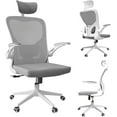 thumbnail image 1 of Office Chair Ergonomic Desk Chair, 350 LBS Mesh Office Chair with Lumbar Support, Comfy Desk Chair with Wheels, Big and Tall Chair for Study Work Gaming (03Grey), 1 of 10