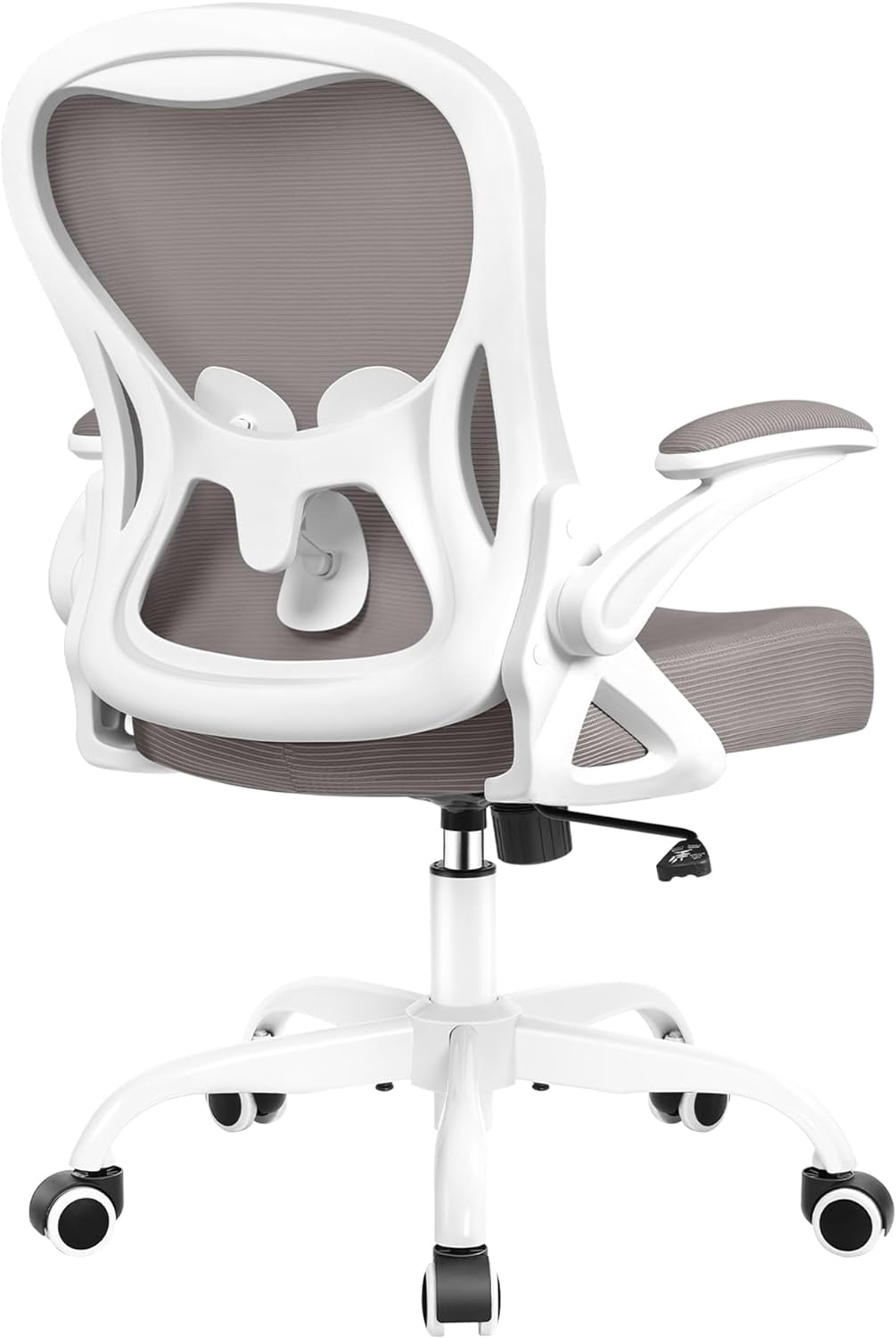 Office Chair, Ergonomic Desk Chair with Adjustable Height and Lumbar Support Swivel Desk Computer Chair with Flip up Armrests for Conference Room, Drak Gray