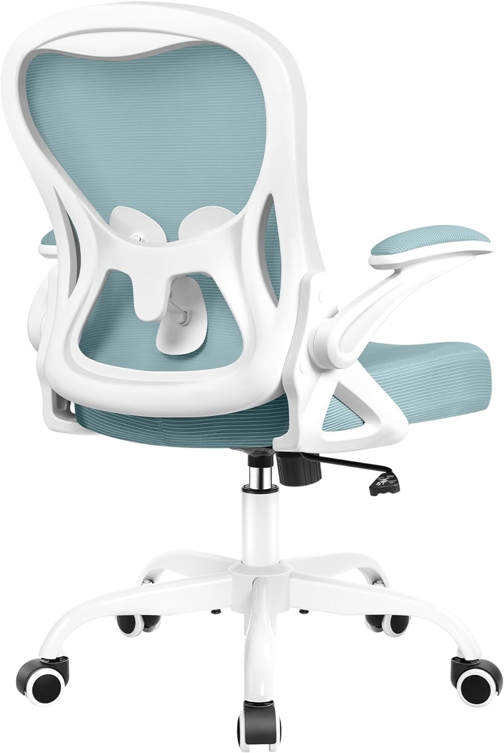 Office Chair, Ergonomic Desk Chair with Adjustable Height and Lumbar Support Swivel Desk Computer Chair with Flip up Armrests for Conference Room, Drak Gray