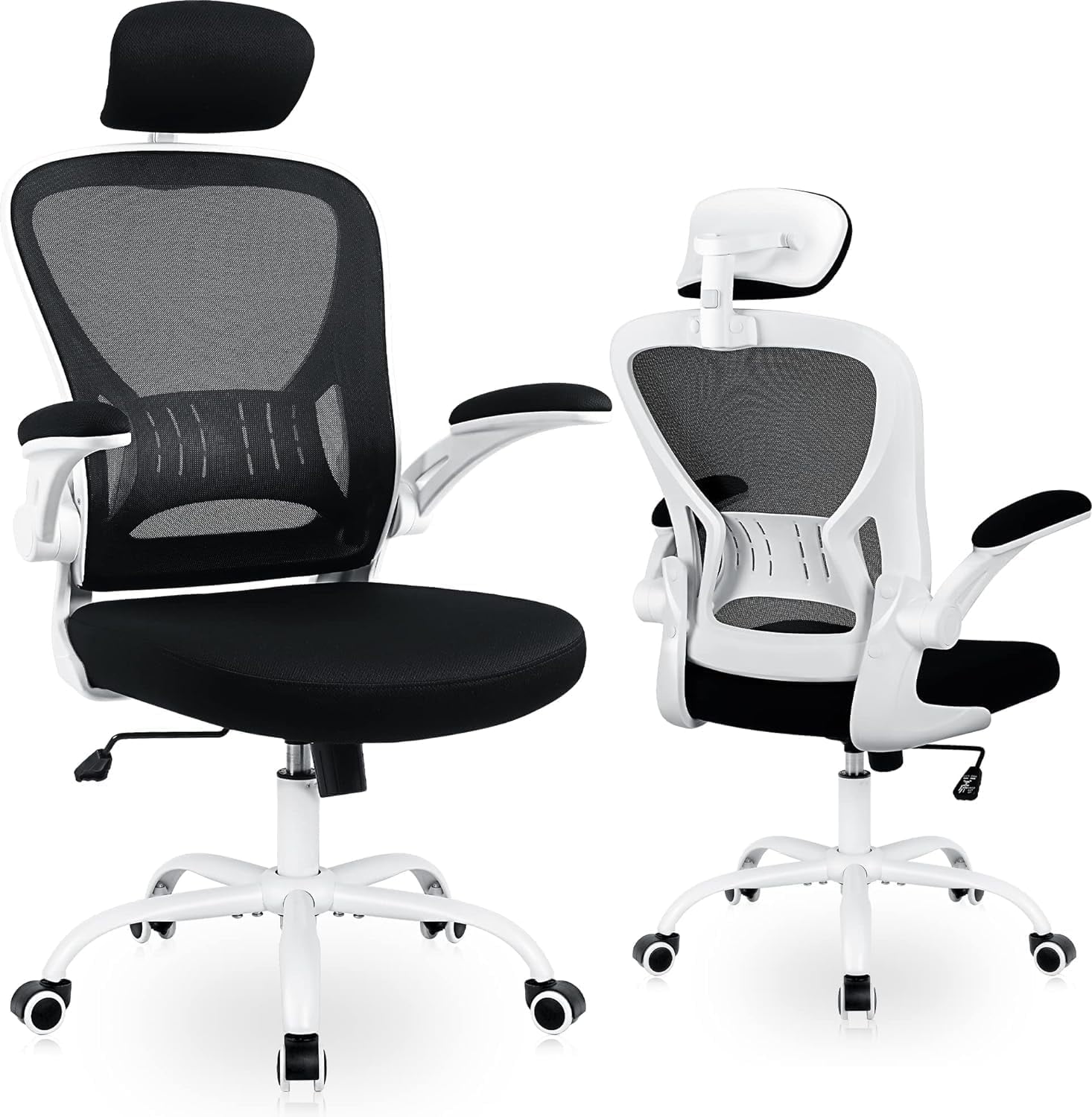 Office Chair Ergonomic Desk Chair Comfort Adjustable Height with Wheels