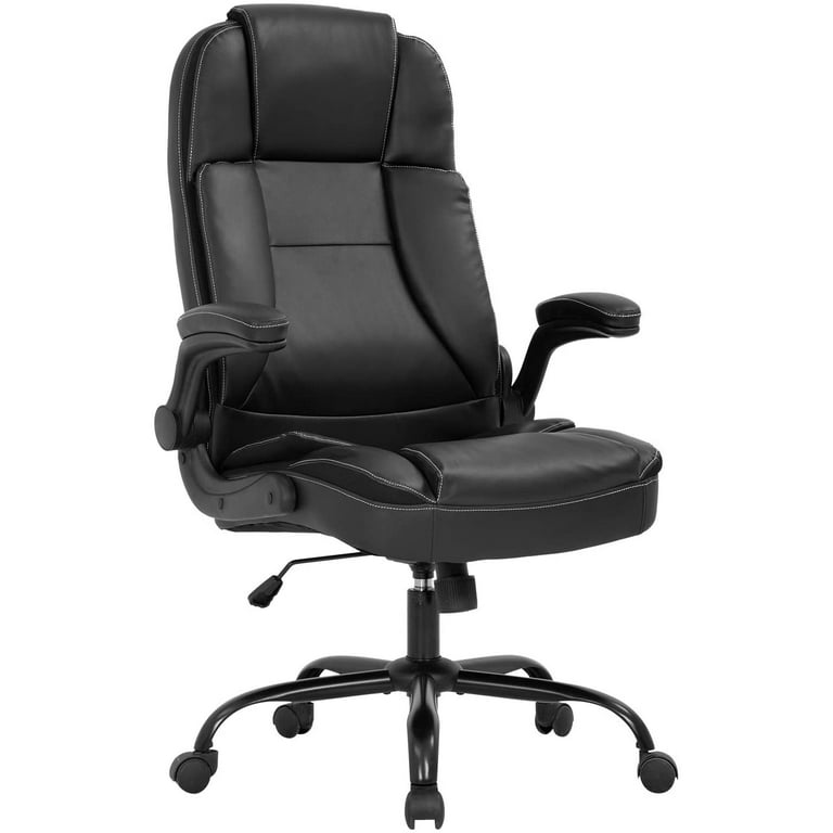 Dropship High Back Office Chair, Adjustable Ergonomic Office Chair,  Executive PU Leather Swivel Work Chair With Lumbar Support, Computer Desk  Chair With Footrest For Home Office Furniture to Sell Online at a