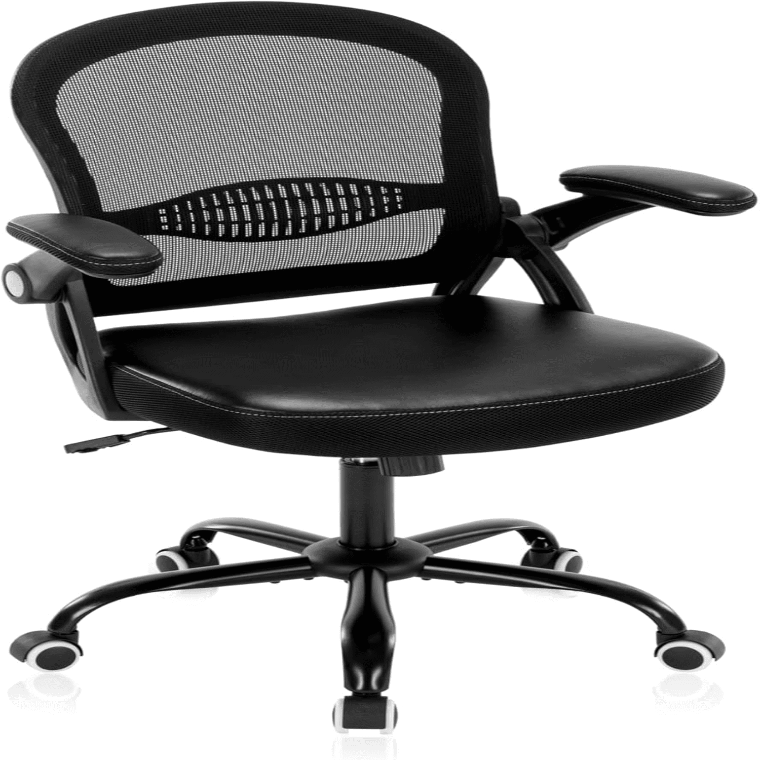 Office Chair Ergonomic Swivel Chair Adjustable Height Desk Chair PU