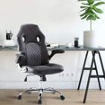 thumbnail image 1 of Office Chair, Gaming Chair Bonded Leather, Ergonomic Computer Desk Chair Task Swivel Executive Chairs High Back with Flip-up Armrests, 1 of 6
