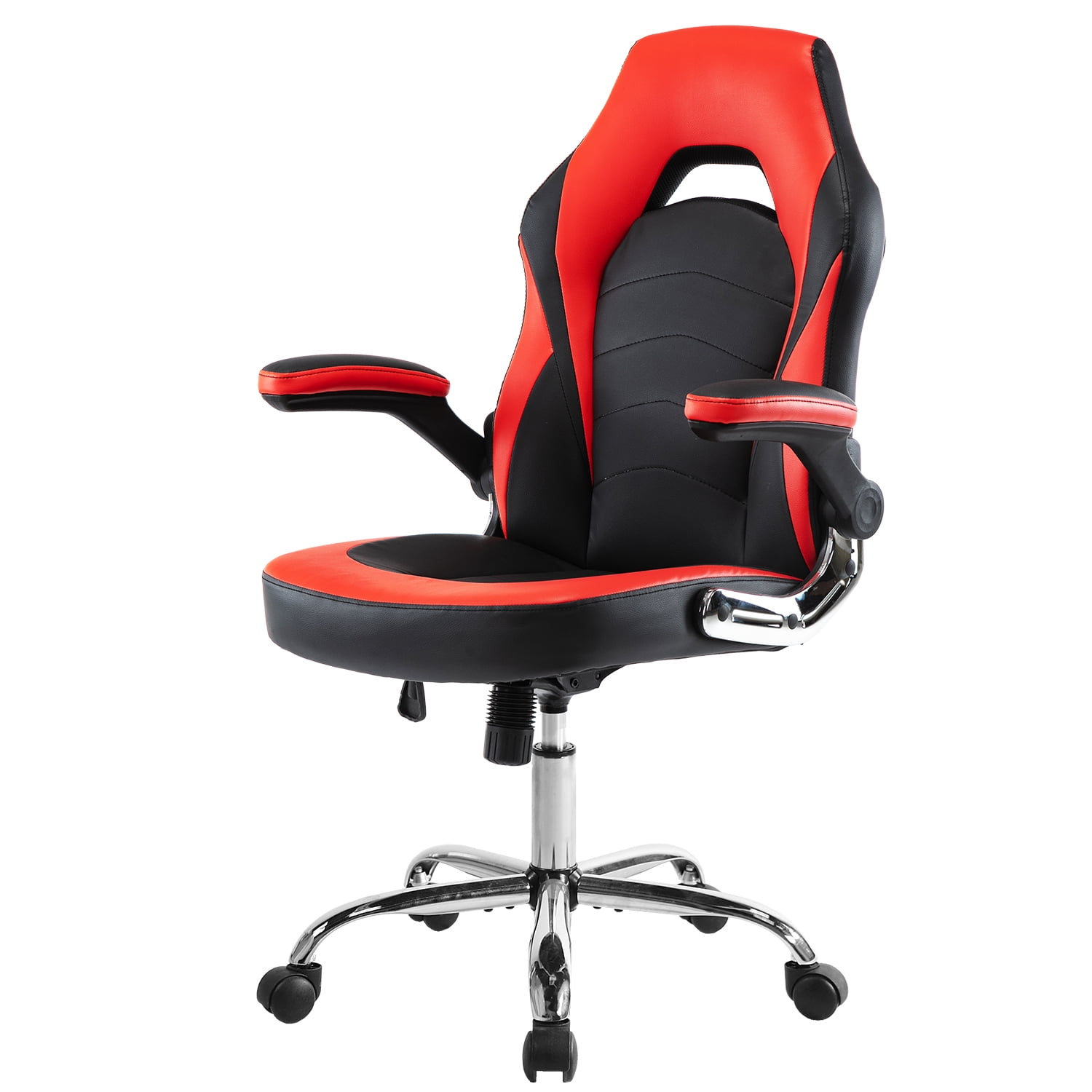 PC Gaming Office Chair, Lumbar Support Flip Up Armrests