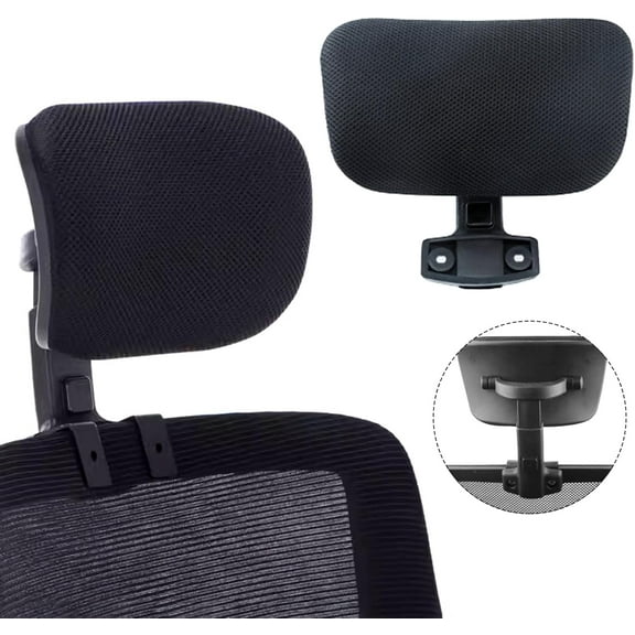 Office Chair Headrest Attachment Universal, Adjustable Height Angle Chair Headrest Attachment,Breathable Mesh Universal Chair Head Pillow,Ergonomic Attachable Headrest