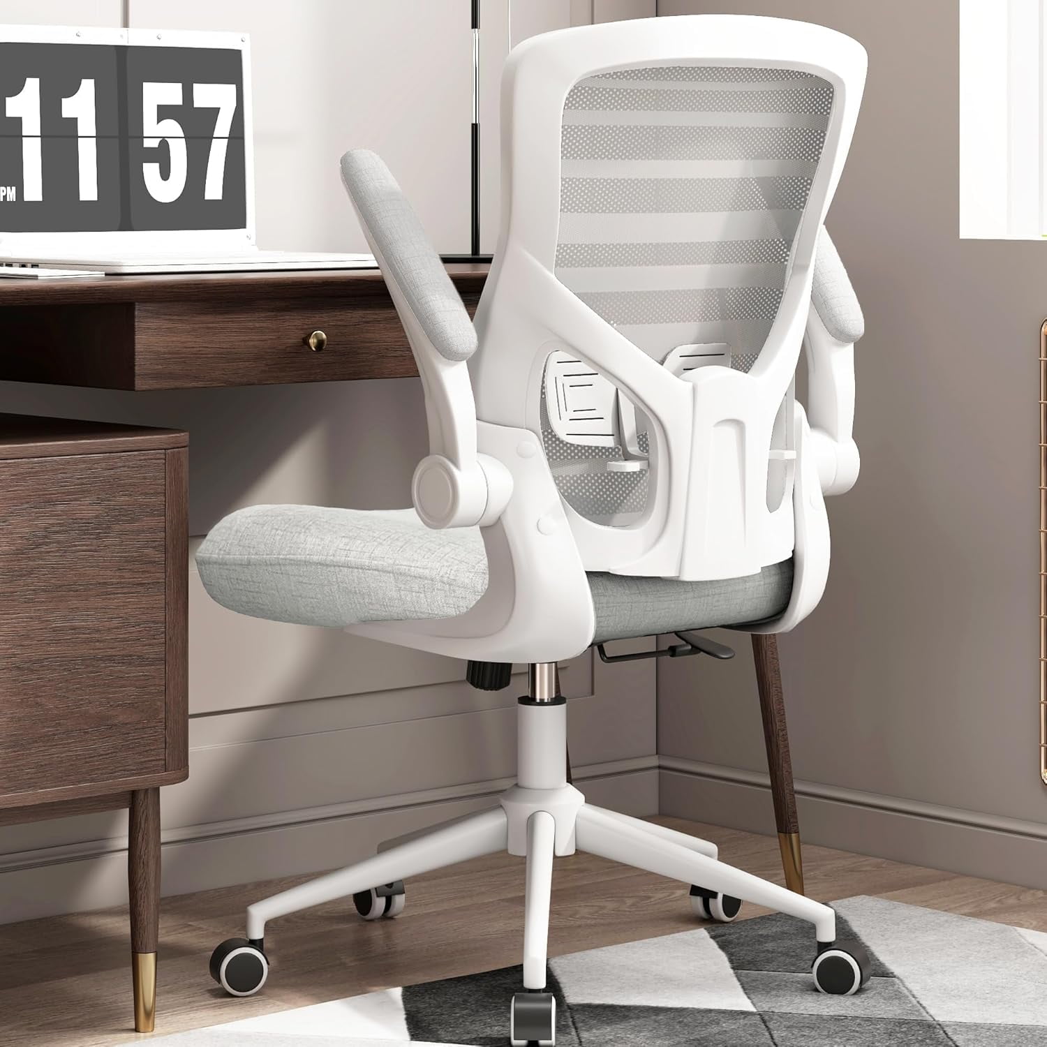 White cushion desk chair new arrivals