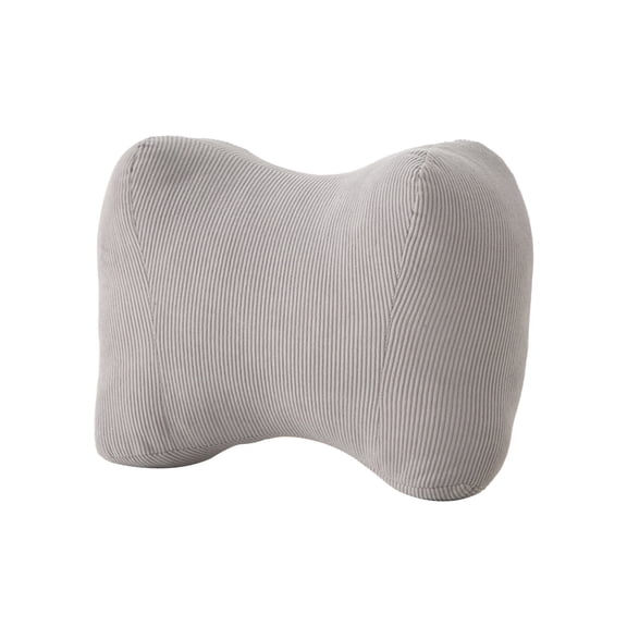 Office Chair Lumbar Support Cushion - Polyester Back Support Pillow for Prolonged Sitting, Durable and Comfortable Design, Ideal for Home and Office Use,Gray