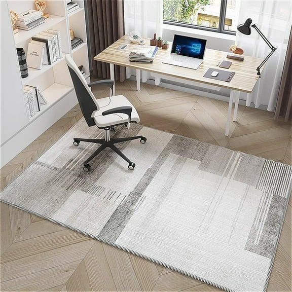 Office Chair Mat ,31"x47" Anti-Slip Chair Mat for Carpet for Carpeted Floors, Heavy Duty Vinyl Floor Mat with Grips, Under Desk Carpet Protector for Rolling Computer Chair Mat