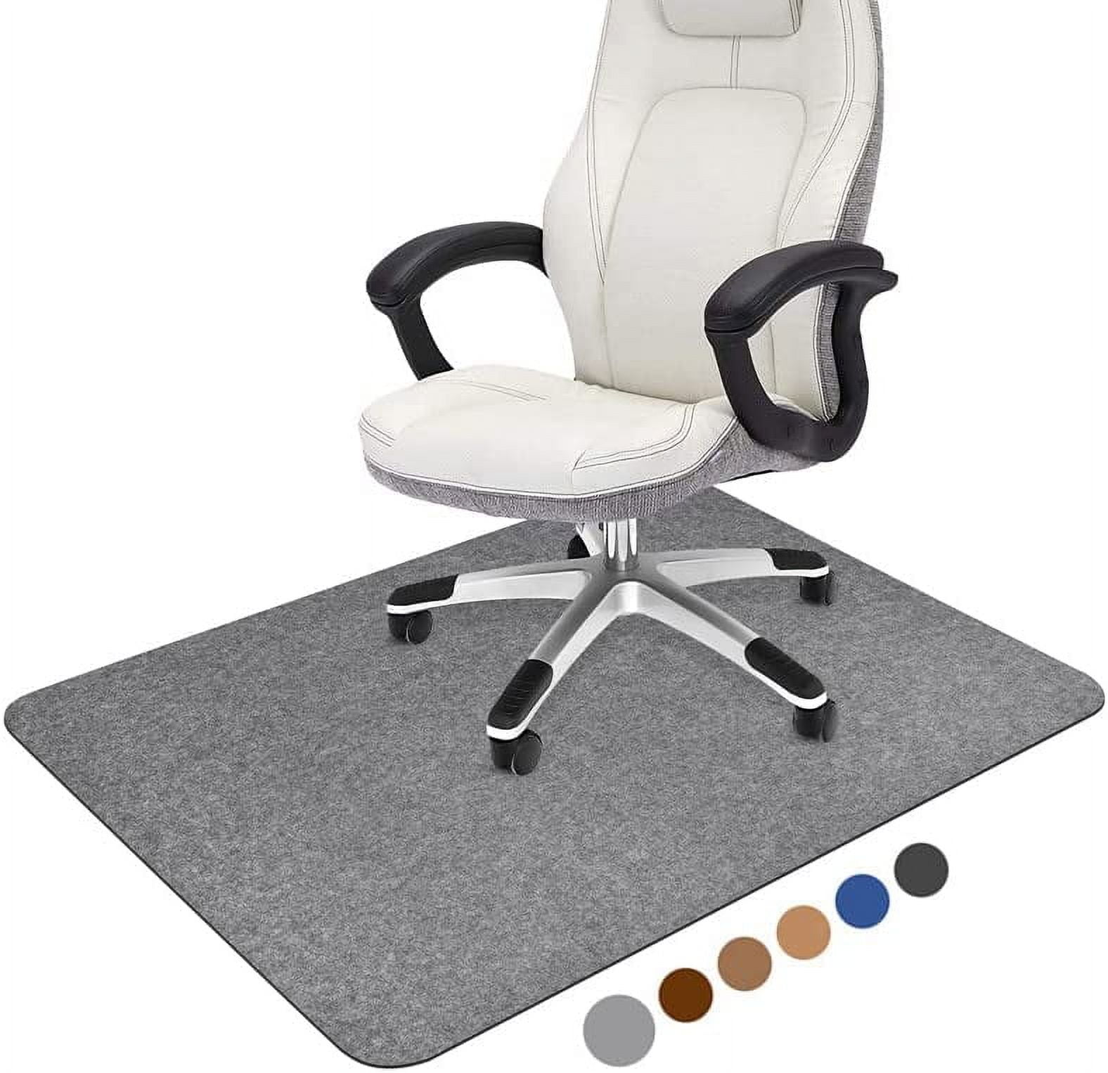 Large Office Carpet Chair Mat, 48” x 60” Desk Chair Mat for Carpeted  Floors, Easy Glide Floor Protector for Rolling Chair, Plastic Mat for Home