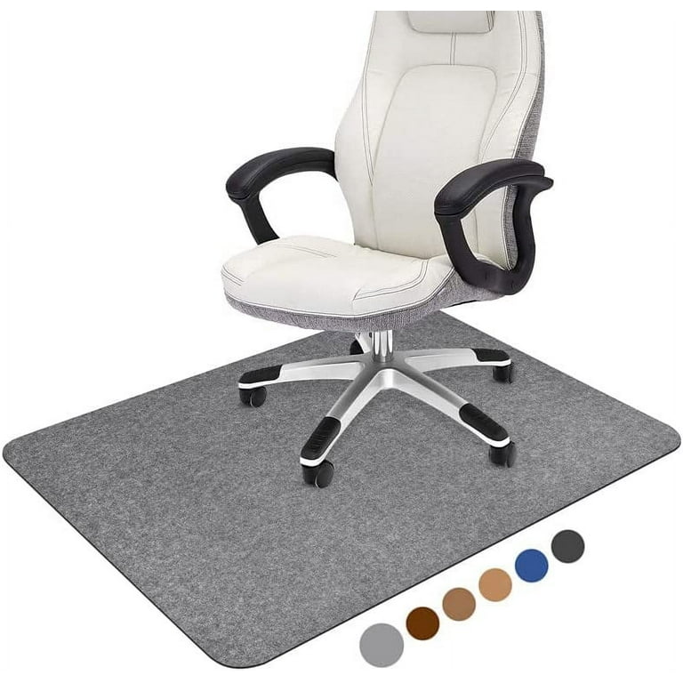 Sealegend Stickable Chair Mat for Hardwood Floor,48 inchx40 inchLarge Office Chair Mat for Rolling Chair,Desk Protector Mat for Chair,Gray