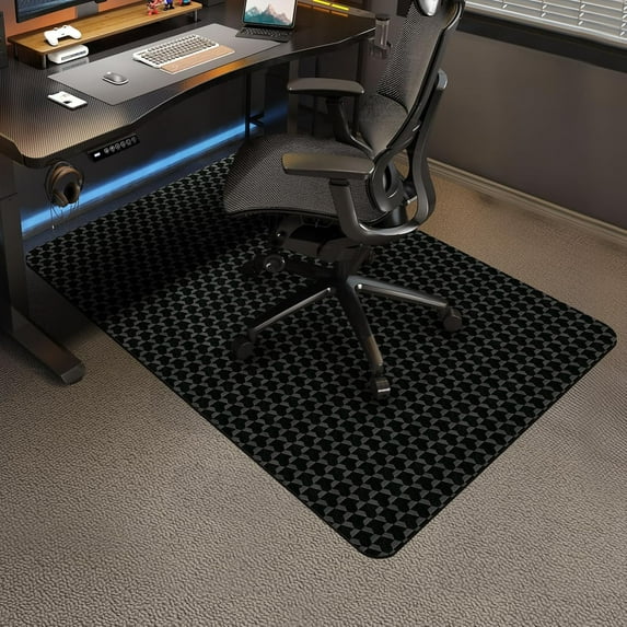 Office Chair Mat for Carpet, 55"x36" Anti-Slip Waterproof Floor Protector Desk Chair Mat for Rolling Chairs, Heavy Duty Chair Mat with Studs,Easy Glide Floor Mat for Home,Gaming