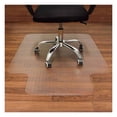 thumbnail image 1 of Office Chair Mat for Carpet  Computer Desk Chair Mat for Carpeted Floors  Easy Glide Rolling Plastic Floor Mat for Office Chair on Carpet for Work, Home, Gaming with Extended Lip, 1 of 9