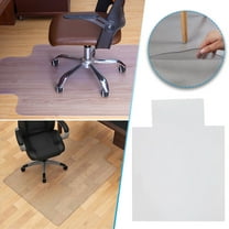 Office Chair Mat, Clear Floor Mats with Lip, Flat-Pile Carpets, Extended Under-Desk Coverage, New 90x120×1.5cmThick PVC Home Office Use Chair Floor Mat For Wood Tile