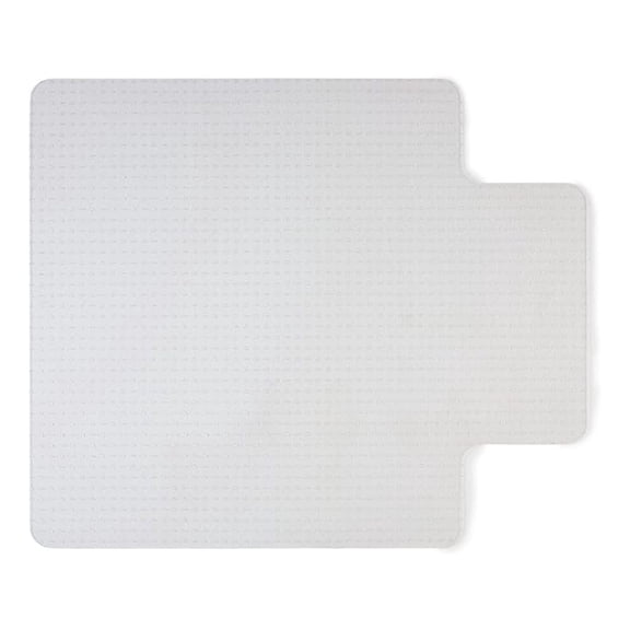 Office Chair Mat, Clear Floor Mats with , Flat-Pile Carpets, Extended Under-Desk Coverage, 53 x 45 Inch, Smooth Glide