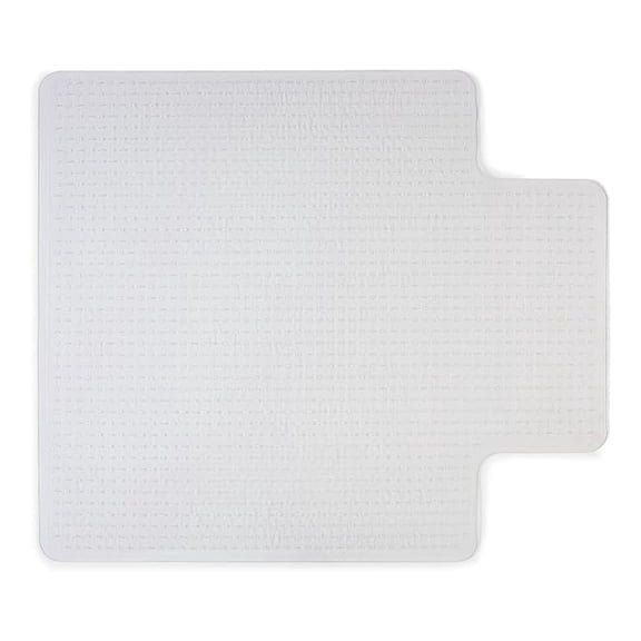 Office Chair Mat, Clear Floor Mats with , Low-Pile Carpets, Extended Under-Desk Coverage, 53 x 45 Inch, Smooth Glide