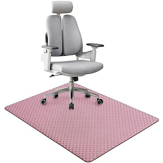 Office Chair Mat for Hardwood Floor, 36" x 48"Desk Mat for Hard Wood and Tile Floor, Large Anti-Slip Hard Floor Protector Rolling Chair Mat for Home Office, Red X
