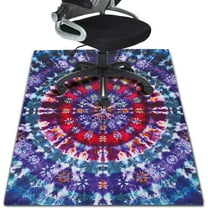 Office Chair Mat for Hardwood Floor 36"X 48" Computer Desk Chair Carpet Tie-dye Office Mats for Rolling Chairs Carpet Non-Slip Floor Protector Mat for Office Home Hard Floor & Tile Floor