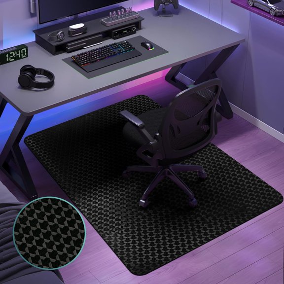 Office Chair Mat for Hardwood Floor, 48" x 36" Chair Mats, Gaming Chair Mat for Hardwood, Easy Glide for Chairs, Multi-Purpose Floor Protector Desk Chair Mats for Home Office