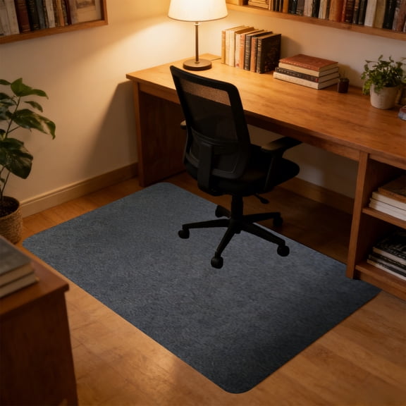 Office Chair Mat for Hardwood Floor | Under Desk Computer Rolling Chair Mat | Heavy Duty Non Slide, Hard Floor , Water Resistant PVC, Low Profile, Multicolor, 35.4x47.2 In