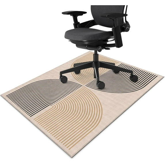Office Chair Mat for Hardwood Floor Minimalist Art 48"x60" Computer Gaming Chair Mat Anti-Slip Office Rugs Floor Protector for Rolling Chairs Under Desk Rug for Home Office