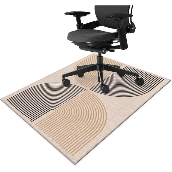 Office Chair Mat for Hardwood Floor Minimalist Art 48"x60" Computer Gaming Chair Mat Anti-Slip Office Rugs Floor Protector for Rolling Chairs Under Desk Rug for Home