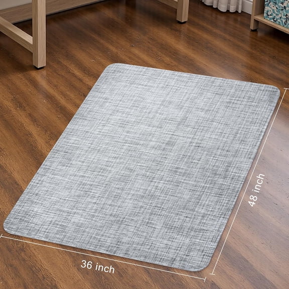 Office Chair Mat for Hardwood & Tile Floor, 36" x 48" Heavy Duty Computer Gaming Chair Mat for Rolling Chairs Non-Curve, Anti-Slip, Floor Protector for Home Office (Grey)