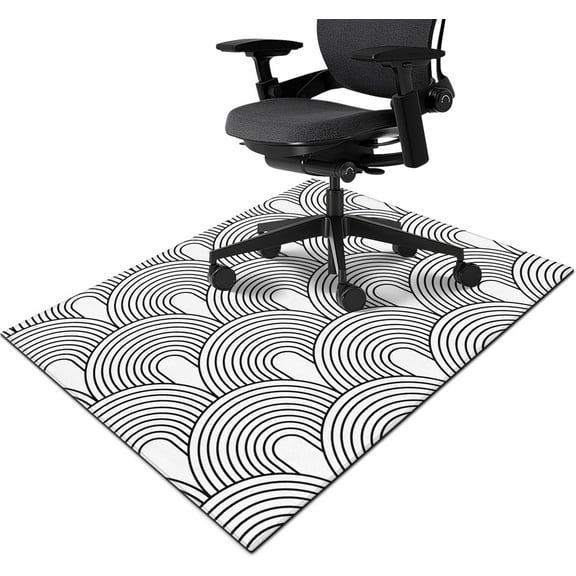 Office Chair Mat for Hardwood & Tile Floor 48"x36",Boho Rainbow Computer Rolling Chair Mat Carpet Under Desk Non Slip Gaming Rug Low-Pile Large Protector Mat