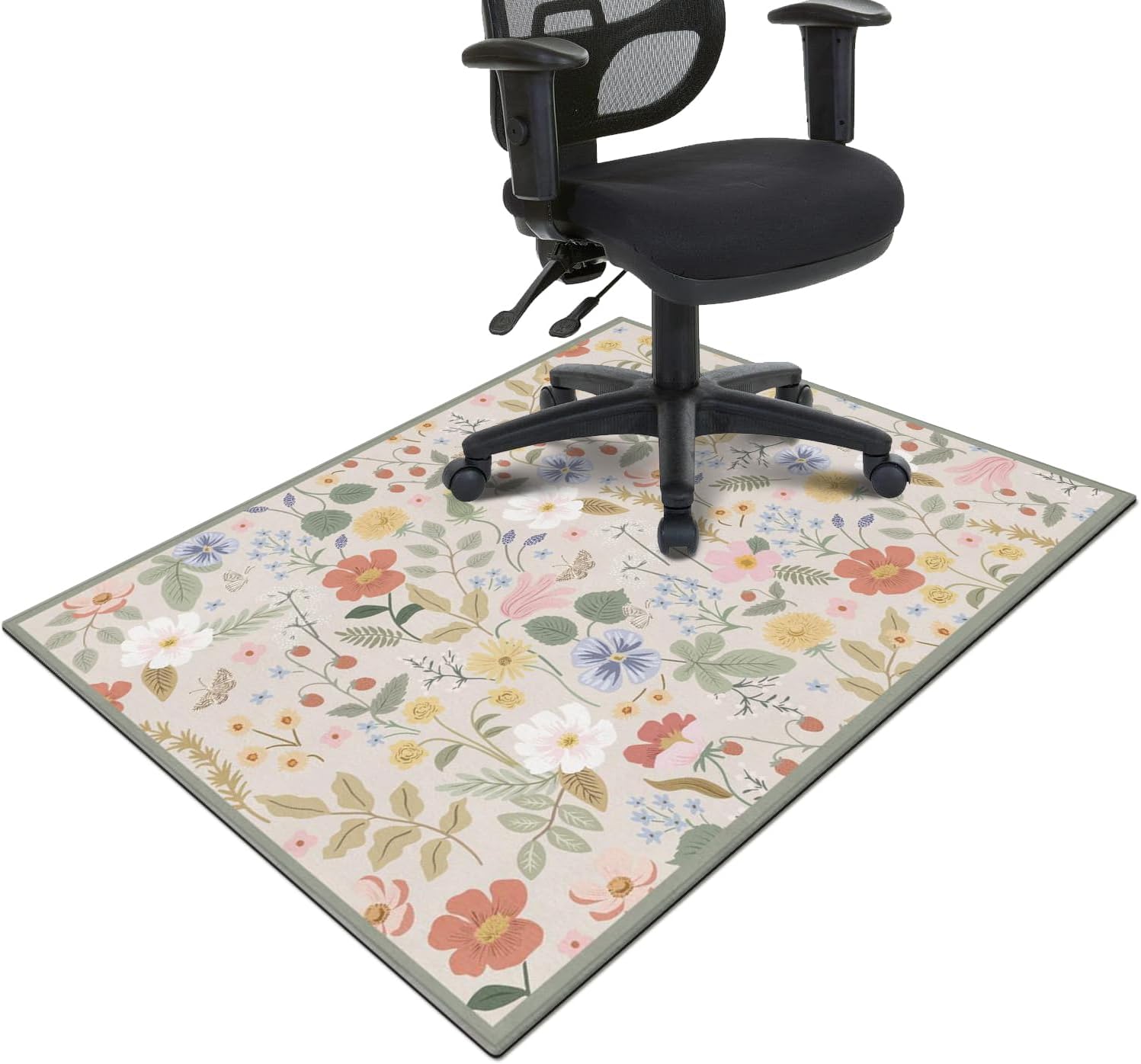 SEGAWE 60.2x46.4 Inch Home Office Chair Mat - Thick PVC With Studs For Pile Carpet