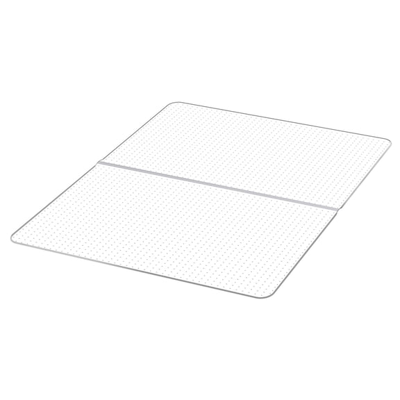 Office Chair Mat for Low Pile Carpet, 60 x 46 Inch Clear PVC Floor Protector, Rectangular Studded Non-Slip Under Desk Rug, Waterproof Transparent Shield for Home and Professional Workspace