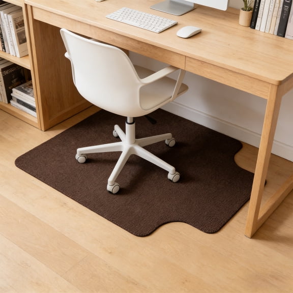 Office Chair Mat, Non-Slip Hard Floor Protector with Silent Rolling and Scratch Prevention, Durable Low-Profile Desk Rug for Hardwood, Tile, Laminate Floor, Home Office, Study, Workstation, Room Use