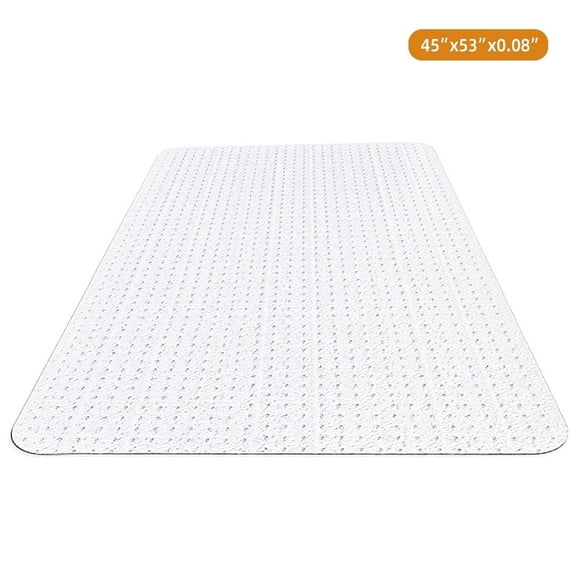 GPED Office Chair Mat for Carpet, 45" x 53"Rectangle Carpet Protector Mat, Sturdy Carpet Chair Mat with Studs for Office, Home and Gaming Floor
