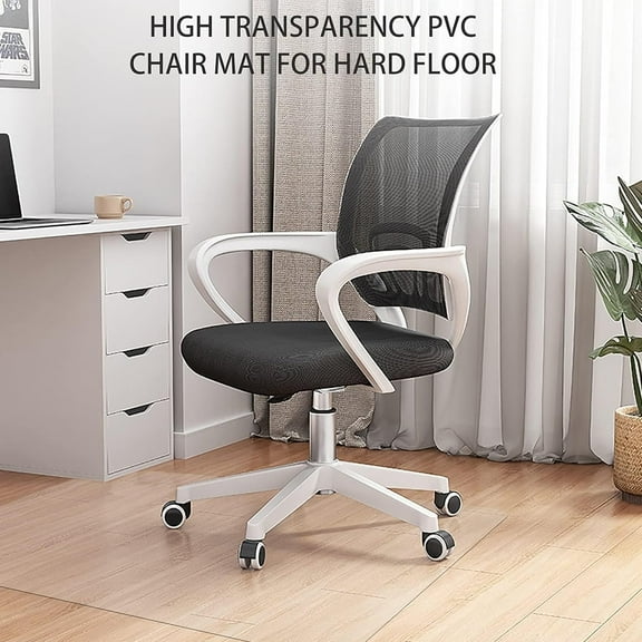 Office Chair Mat for Hard Floors 48"x36" Clear Floor PVC Desk Chair Protector Mat