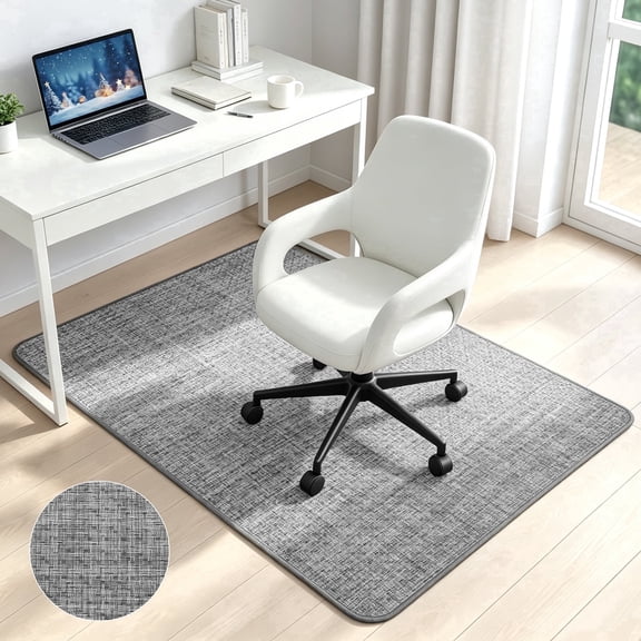 GPED Office Chair Mat for Hardwood Floor, 36" x 48"Desk Chair Mat, Heavy Duty Anti-Slip Floor Protector, Low-Pile Office Rug Floor Mat for Office, Home