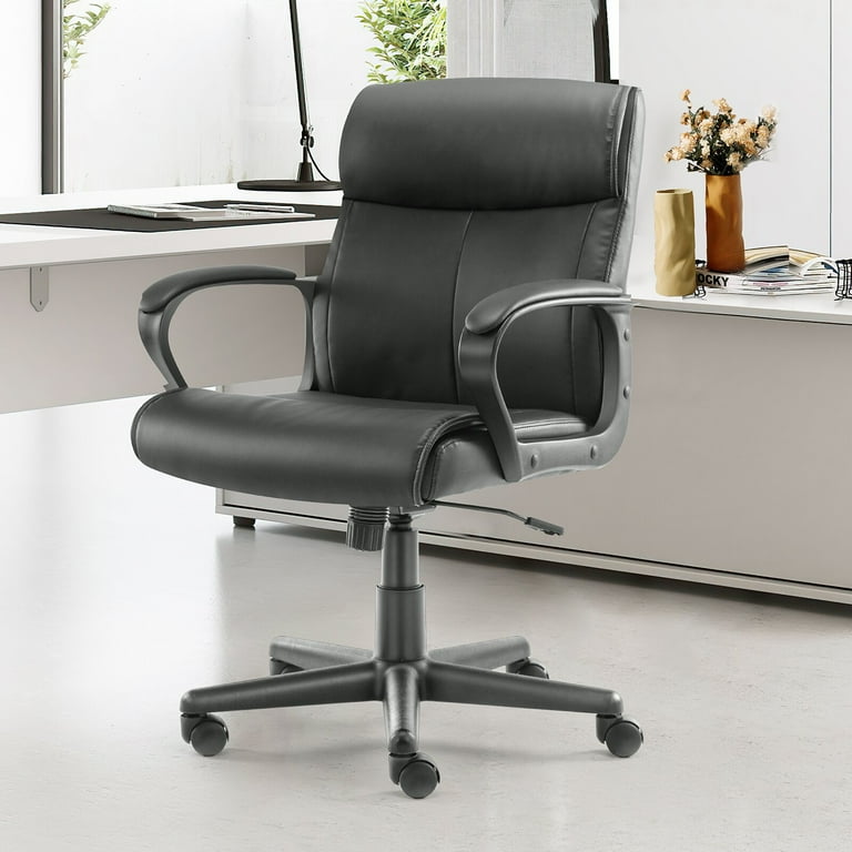 World Famous Sports Swivel Chair with Backrest Black
