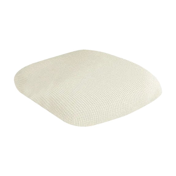 Office Chair Seat Cover Stretchy Computer Desk Chair Slipcover Washable Thickened Cushion Protector for Home Workspace 18 to 20 Inches Khaki